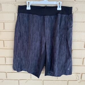 Lululemon THE Shorts Mens Large Lined 9" Inseam Running Gym Athletic Gray